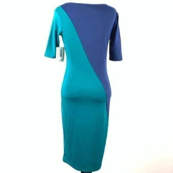 Lularoe dress straight Julia sz XS 0-2 color block - Picture 4 of 9
